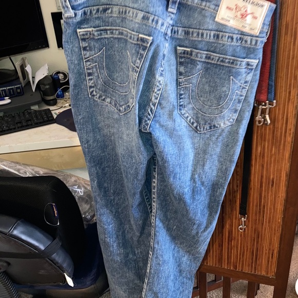 Men’s straight fit jeans true religion sz 33 - Picture 3 of 3